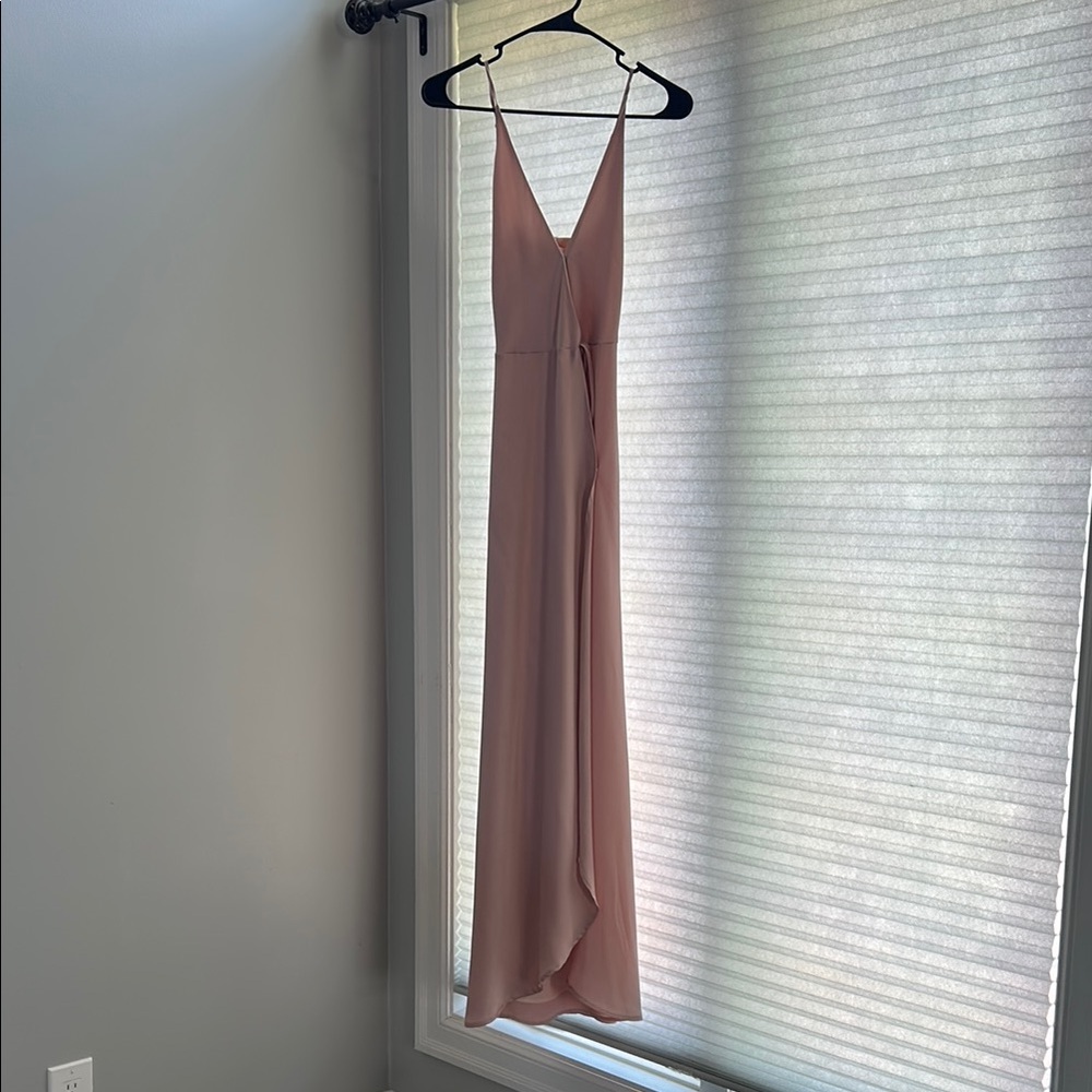Yumi Kim Pink Sleeveless V-Neck Gown